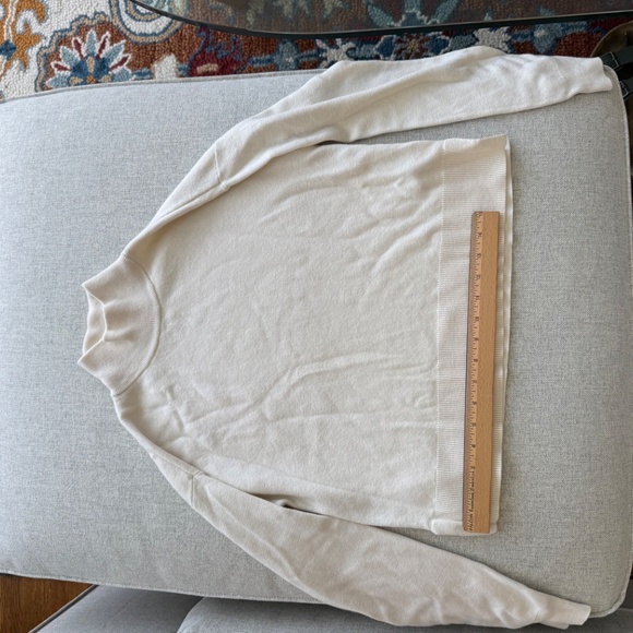 Paris Atelier & Other Stories White Cotton Wool Mockneck Sweater - Picture 3 of 7